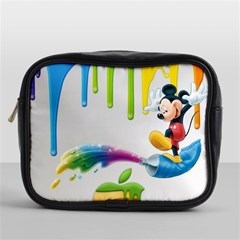 Mickey Mouse, Apple Iphone, Disney, Logo Mini Toiletries Bag (one Side) by nateshop