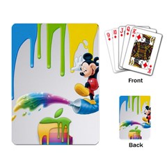 Mickey Mouse, Apple Iphone, Disney, Logo Playing Cards Single Design (rectangle) by nateshop