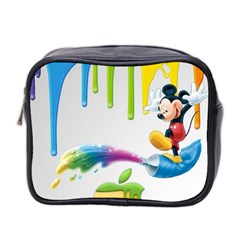 Mickey Mouse, Apple Iphone, Disney, Logo Mini Toiletries Bag (two Sides) by nateshop