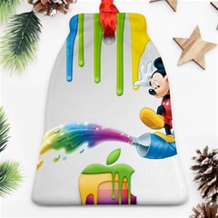 Mickey Mouse, Apple Iphone, Disney, Logo Bell Ornament (two Sides) by nateshop