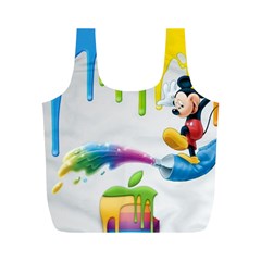 Mickey Mouse, Apple Iphone, Disney, Logo Full Print Recycle Bag (m) by nateshop