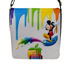 Mickey Mouse, Apple Iphone, Disney, Logo Flap Closure Messenger Bag (l) by nateshop