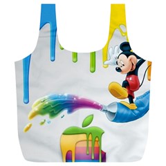 Mickey Mouse, Apple Iphone, Disney, Logo Full Print Recycle Bag (xl) by nateshop