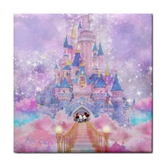 Disney Castle, Mickey And Minnie Tile Coaster