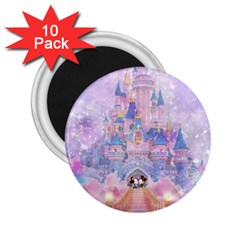 Disney Castle, Mickey And Minnie 2 25  Magnets (10 Pack)  by nateshop