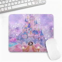 Disney Castle, Mickey And Minnie Large Mousepad by nateshop