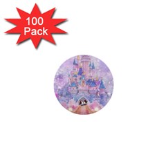 Disney Castle, Mickey And Minnie 1  Mini Buttons (100 Pack)  by nateshop