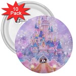 Disney Castle, Mickey And Minnie 3  Buttons (10 pack)  Front