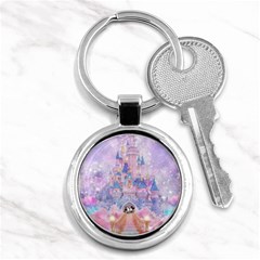 Disney Castle, Mickey And Minnie Key Chain (round) by nateshop