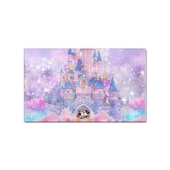 Disney Castle, Mickey And Minnie Sticker Rectangular (100 Pack) by nateshop