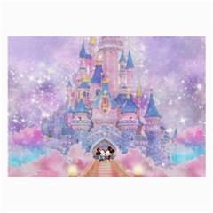 Disney Castle, Mickey And Minnie Large Glasses Cloth by nateshop