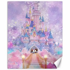 Disney Castle, Mickey And Minnie Canvas 11  X 14  by nateshop