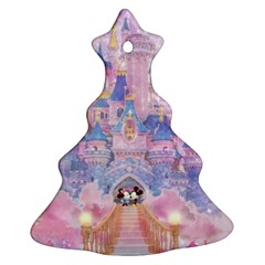 Disney Castle, Mickey And Minnie Christmas Tree Ornament (two Sides) by nateshop