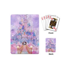 Disney Castle, Mickey And Minnie Playing Cards Single Design (mini)