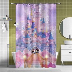 Disney Castle, Mickey And Minnie Shower Curtain 48  X 72  (small)  by nateshop