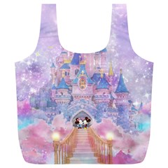 Disney Castle, Mickey And Minnie Full Print Recycle Bag (xl) by nateshop