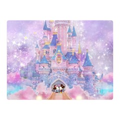 Disney Castle, Mickey And Minnie Two Sides Premium Plush Fleece Blanket (mini) by nateshop