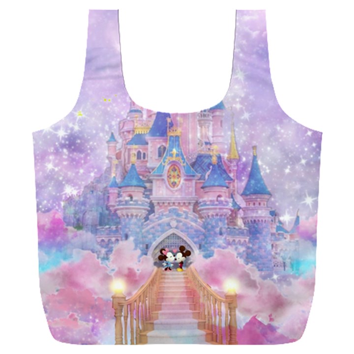 Disney Castle, Mickey And Minnie Full Print Recycle Bag (XXL)