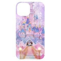 Disney Castle, Mickey And Minnie Iphone 14 Black Uv Print Case