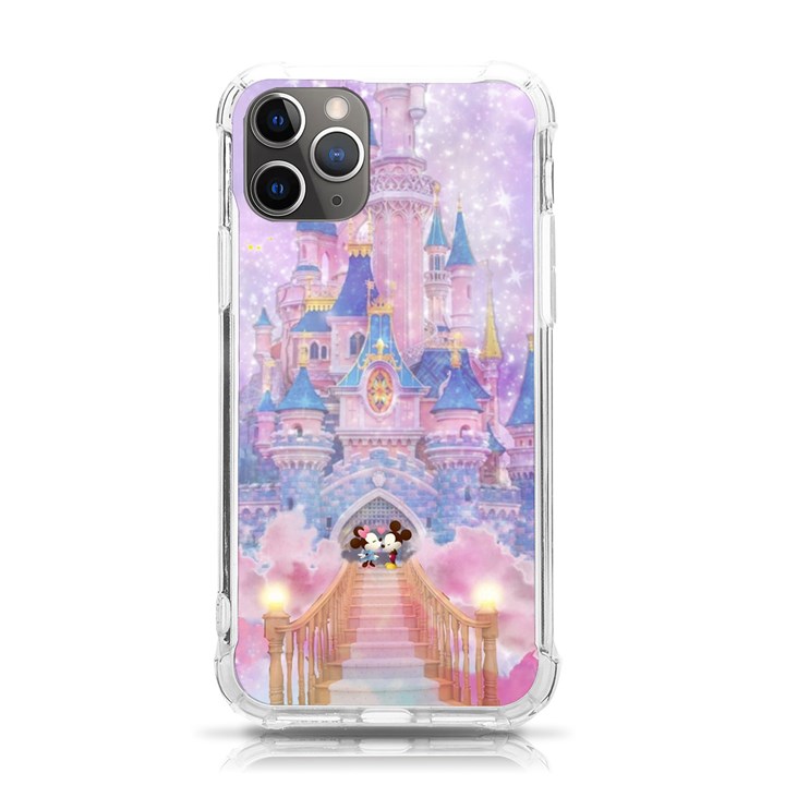 Disney Castle, Mickey And Minnie iPhone 11 Pro 5.8 Inch TPU UV Print Case