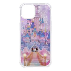 Disney Castle, Mickey And Minnie Iphone 14 Tpu Uv Print Case