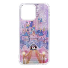 Disney Castle, Mickey And Minnie Iphone 14 Pro Max Tpu Uv Print Case