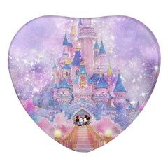 Disney Castle, Mickey And Minnie Heart Glass Fridge Magnet (4 Pack)