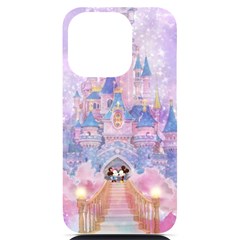 Disney Castle, Mickey And Minnie Iphone 14 Pro Black Uv Print Case by nateshop