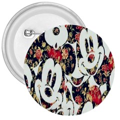 Mickey Mouse, Cartoon, Cartoon Character 3  Buttons