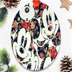 Mickey Mouse, Cartoon, Cartoon Character Ornament (Oval) Front