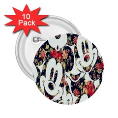 Mickey Mouse, Cartoon, Cartoon Character 2 25  Buttons (10 Pack)  by nateshop