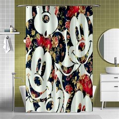 Mickey Mouse, Cartoon, Cartoon Character Shower Curtain 48  X 72  (small)  by nateshop