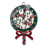 Mickey Mouse, Cartoon, Cartoon Character Metal X Mas Lollipop with Crystal Ornament Front