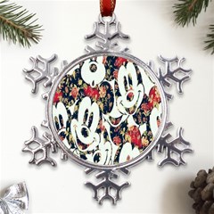 Mickey Mouse, Cartoon, Cartoon Character Metal Large Snowflake Ornament