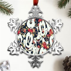 Mickey Mouse, Cartoon, Cartoon Character Metal Small Snowflake Ornament