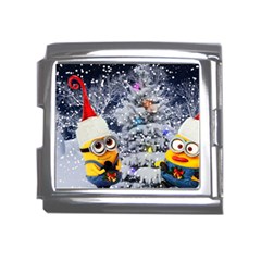 Minions Christmas, Merry Christmas, Minion Christmas Mega Link Italian Charm (18mm) by nateshop