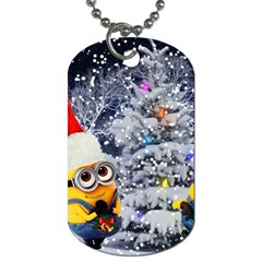 Minions Christmas, Merry Christmas, Minion Christmas Dog Tag (one Side) by nateshop