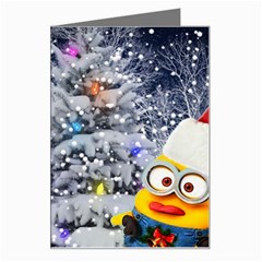 Minions Christmas, Merry Christmas, Minion Christmas Greeting Card by nateshop