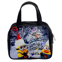 Minions Christmas, Merry Christmas, Minion Christmas Classic Handbag (two Sides) by nateshop