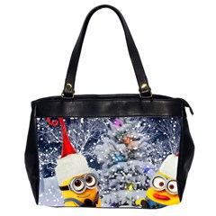 Minions Christmas, Merry Christmas, Minion Christmas Oversize Office Handbag (2 Sides) by nateshop