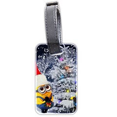 Minions Christmas, Merry Christmas, Minion Christmas Luggage Tag (two Sides) by nateshop