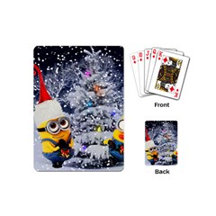 Minions Christmas, Merry Christmas, Minion Christmas Playing Cards Single Design (mini) by nateshop