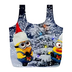 Minions Christmas, Merry Christmas, Minion Christmas Full Print Recycle Bag (l) by nateshop