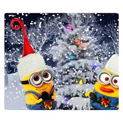 Minions Christmas, Merry Christmas, Minion Christmas Two Sides Premium Plush Fleece Blanket (small) by nateshop