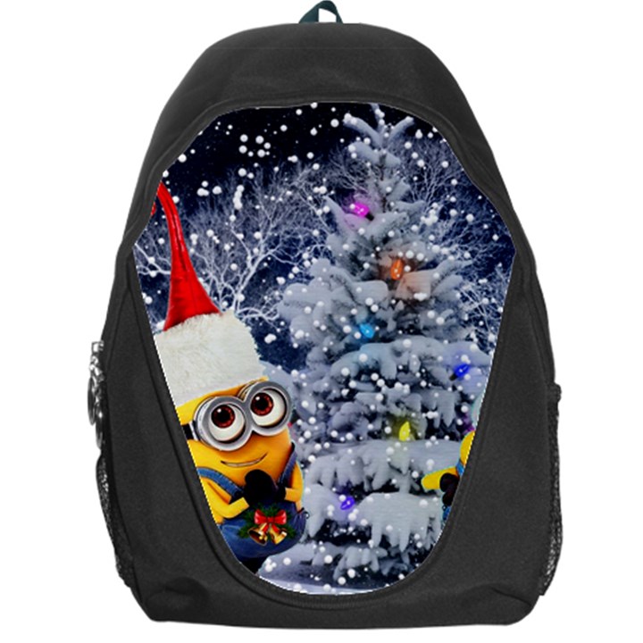 Minions Christmas, Merry Christmas, Minion Christmas Backpack Bag