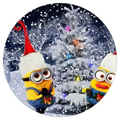 Minions Christmas, Merry Christmas, Minion Christmas Round Trivet by nateshop