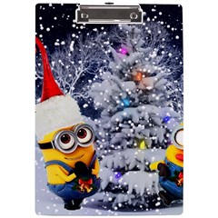 Minions Christmas, Merry Christmas, Minion Christmas A4 Acrylic Clipboard