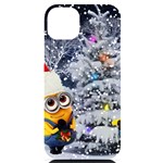 Minions Christmas, Merry Christmas, Minion Christmas iPhone 14 Plus Black UV Print Case Front