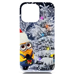 Minions Christmas, Merry Christmas, Minion Christmas Iphone 14 Pro Max Black Uv Print Case by nateshop