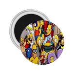 The Simpsons, Cartoon, Crazy, Dope 2.25  Magnets Front